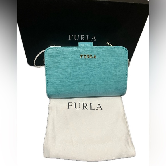 Furla Blue Turquoise Women's Wallet - Picture 12 of 12